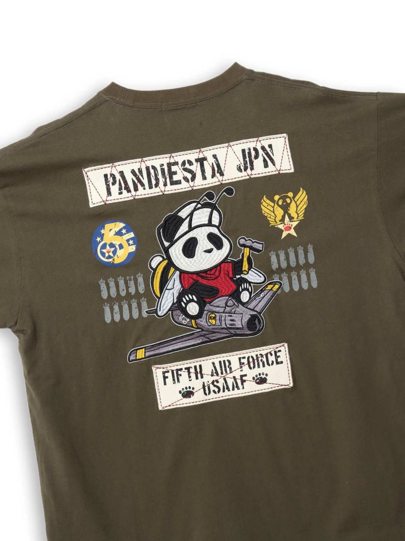 【PANDIESTA JAPAN】“5TH AIR FORCE”ツイル切替Tシャツ