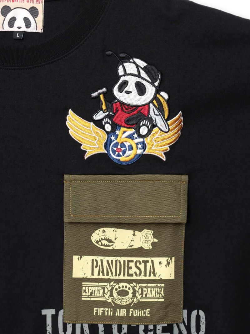 【PANDIESTA JAPAN】“5TH AIR FORCE”ツイル切替Tシャツ