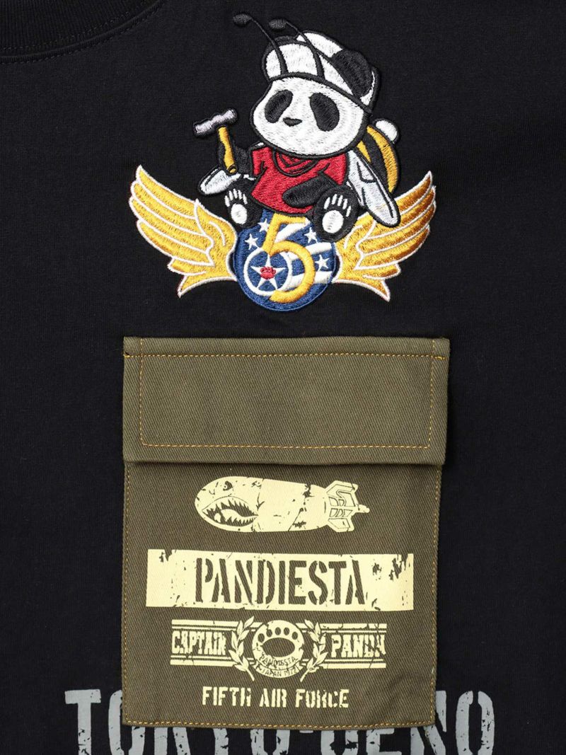 【PANDIESTA JAPAN】“5TH AIR FORCE”ツイル切替Tシャツ