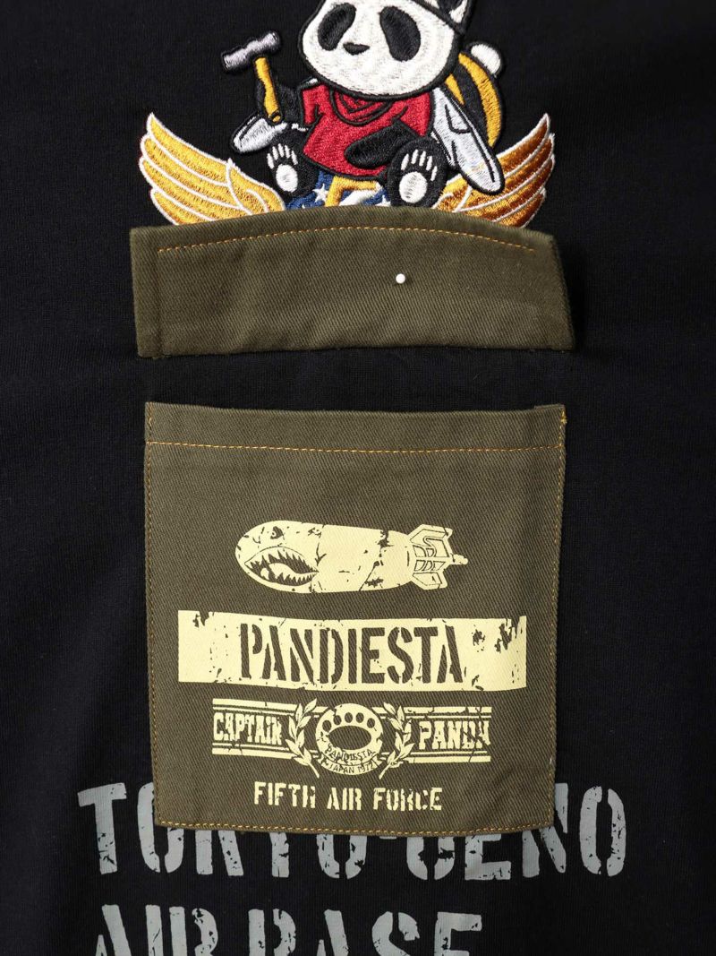 【PANDIESTA JAPAN】“5TH AIR FORCE”ツイル切替Tシャツ