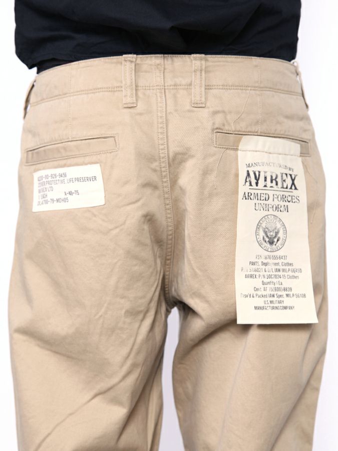 【AVIREX】KHAKI TROUSERS〔LIMITED〕