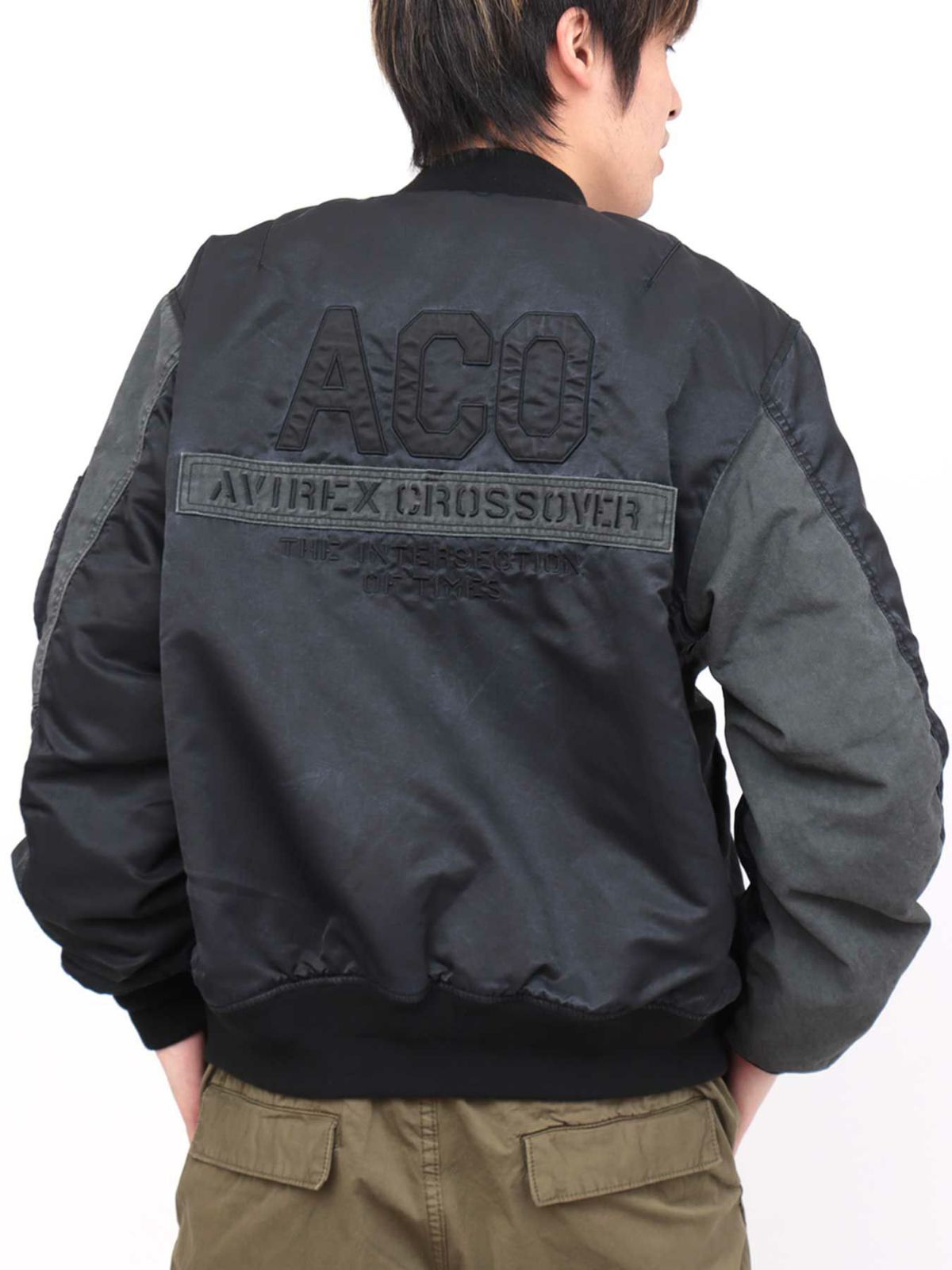 【AVIREX】“CROSSOVER”FADED MA-1 CUSTOM