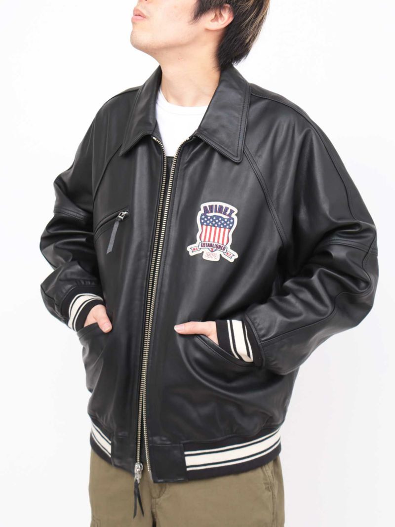 【AVIREX】VARSITY LIGHT SIGNATURE JACKET