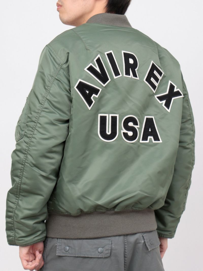 【AVIREX】“COMMERCIAL LOGO”MA-1 JACKET