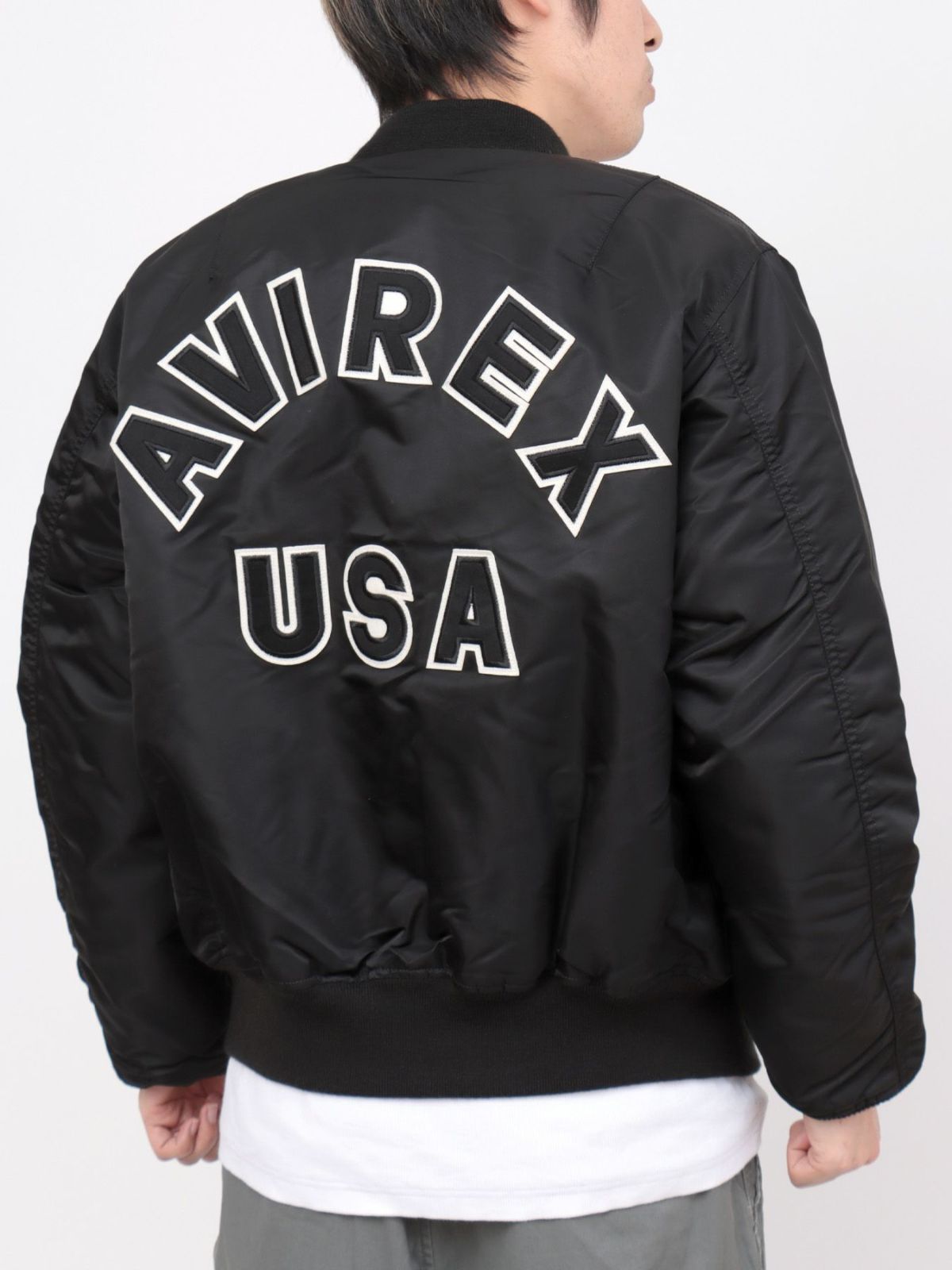 【AVIREX】“COMMERCIAL LOGO”MA-1 JACKET