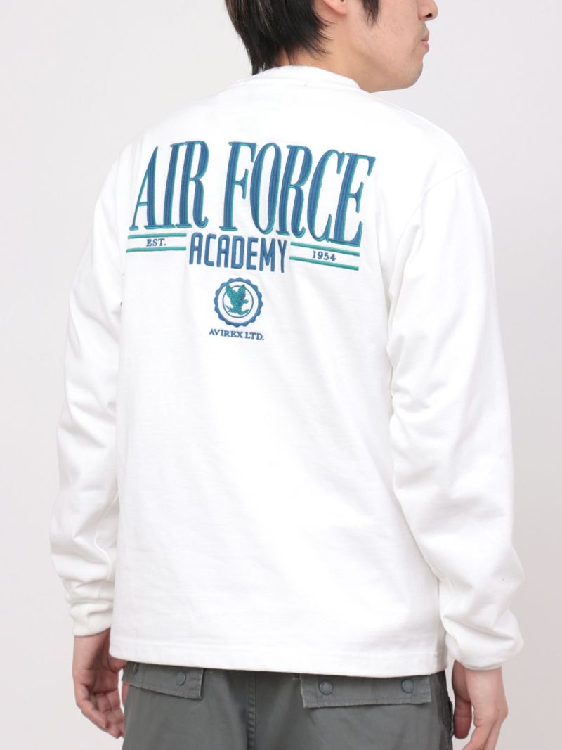 【AVIREX】“USAFA”EMBROIDERY LONG T-SHIRT