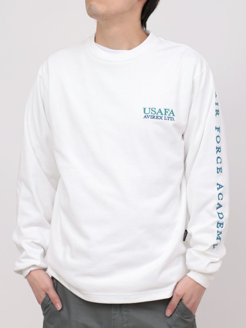 【AVIREX】“USAFA”EMBROIDERY LONG T-SHIRT