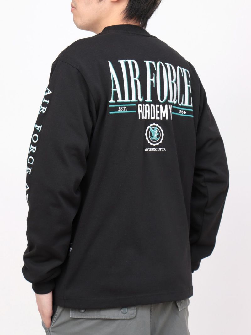 【AVIREX】“USAFA”EMBROIDERY LONG T-SHIRT