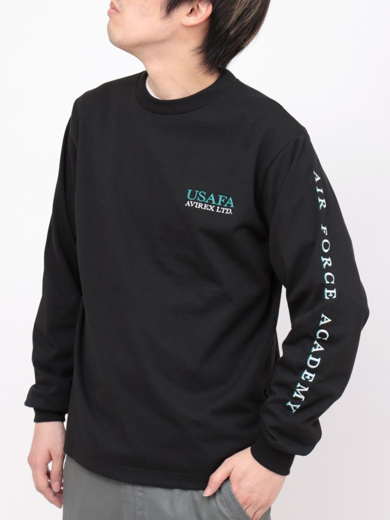 【AVIREX】“USAFA”EMBROIDERY LONG T-SHIRT