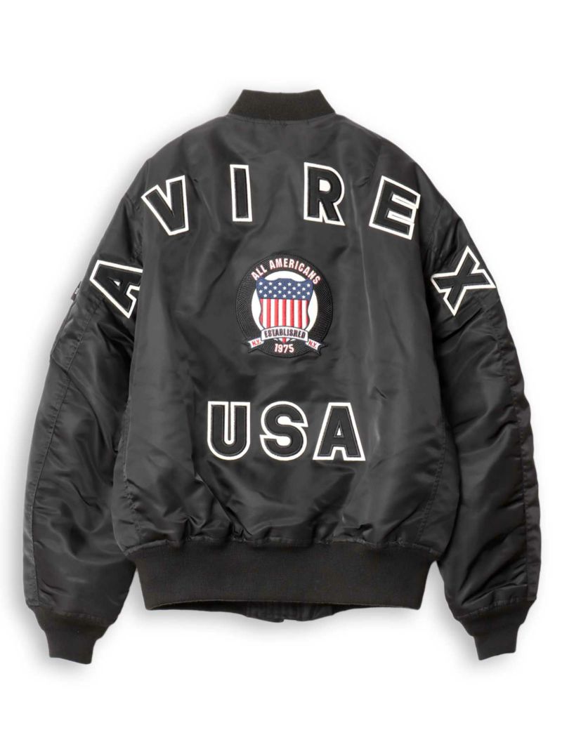 【AVIREX】SIGNATURE BIG LOGO MA-1 JACKET ＜50th Anniversary＞