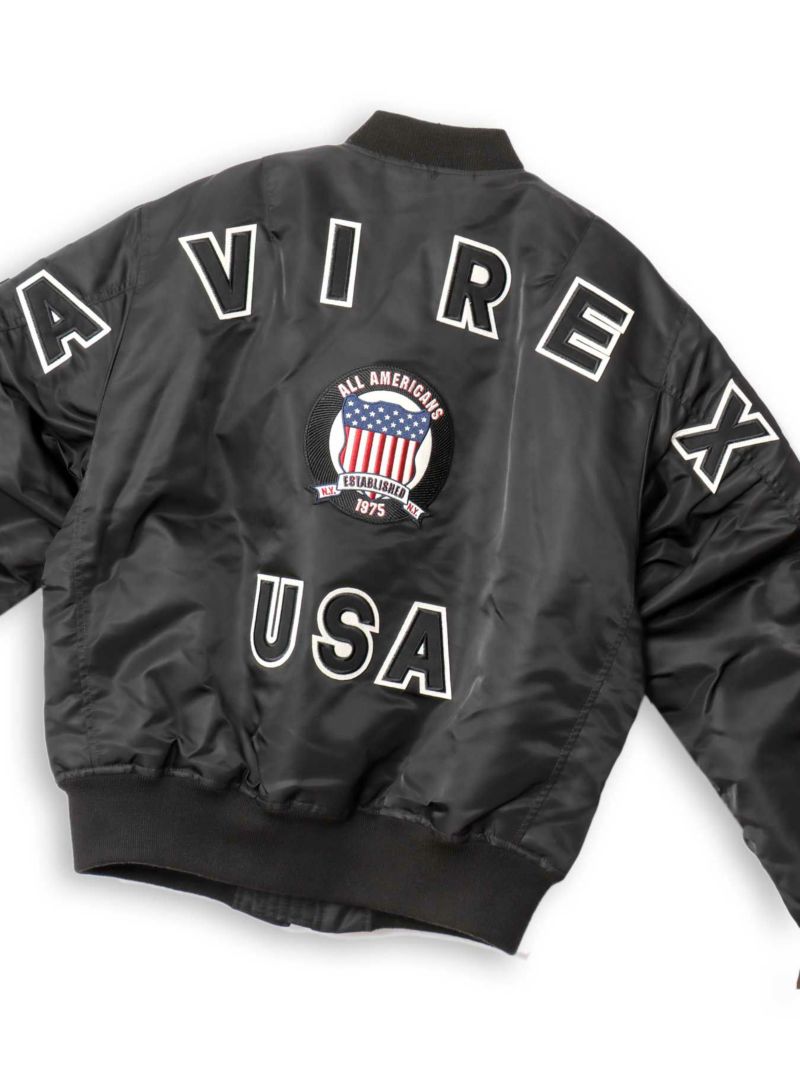 【AVIREX】SIGNATURE BIG LOGO MA-1 JACKET ＜50th Anniversary＞