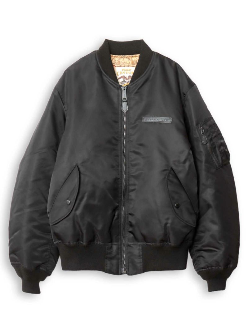 【AVIREX】SIGNATURE BIG LOGO MA-1 JACKET ＜50th Anniversary＞