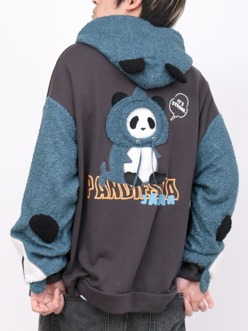 【PANDIESTA JAPAN】シャーク袖BIGシルエット プルパーカー