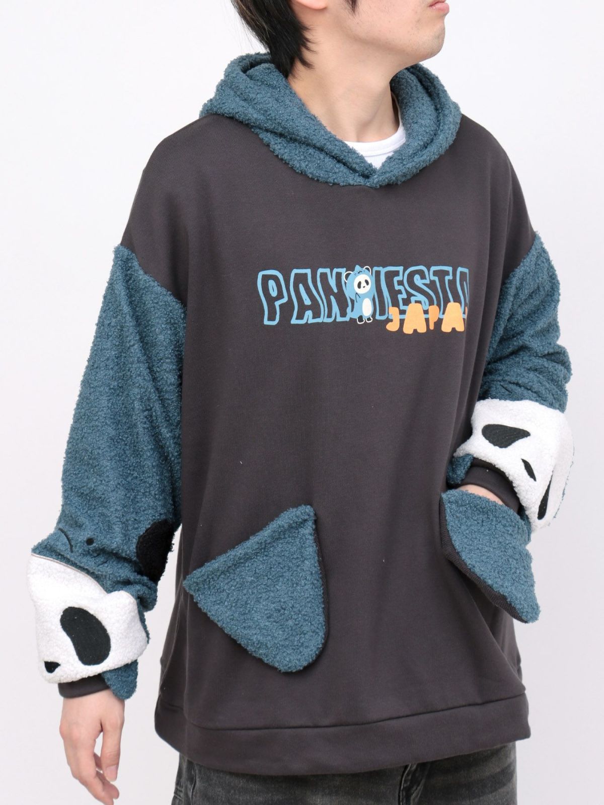【PANDIESTA JAPAN】シャーク袖BIGシルエット プルパーカー
