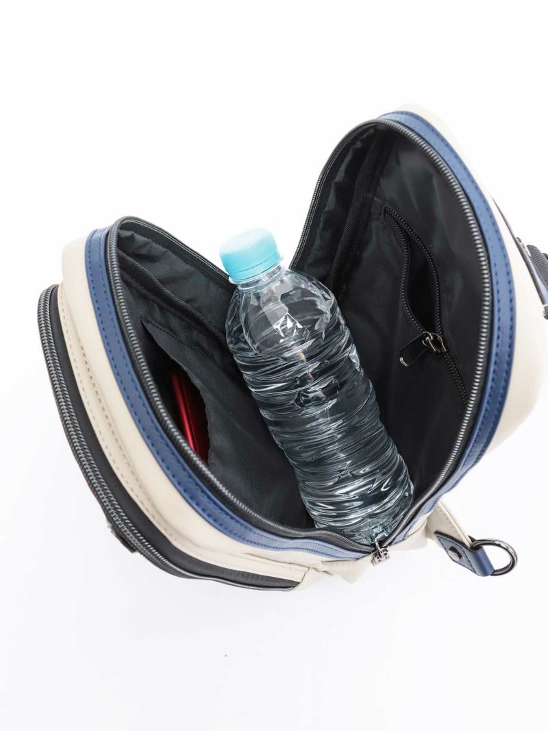 【雅結】桜柄金襴織物遣い 縦型ボディバッグ