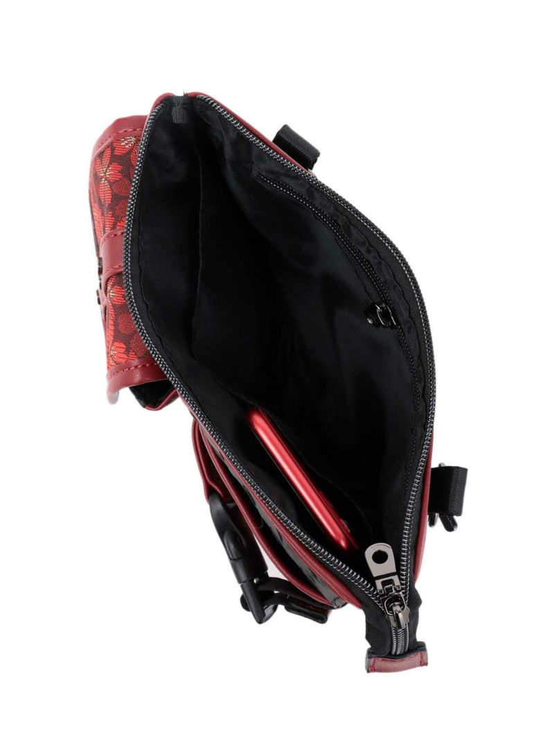 【雅結】桜金襴切り替え 横型シザーバッグ