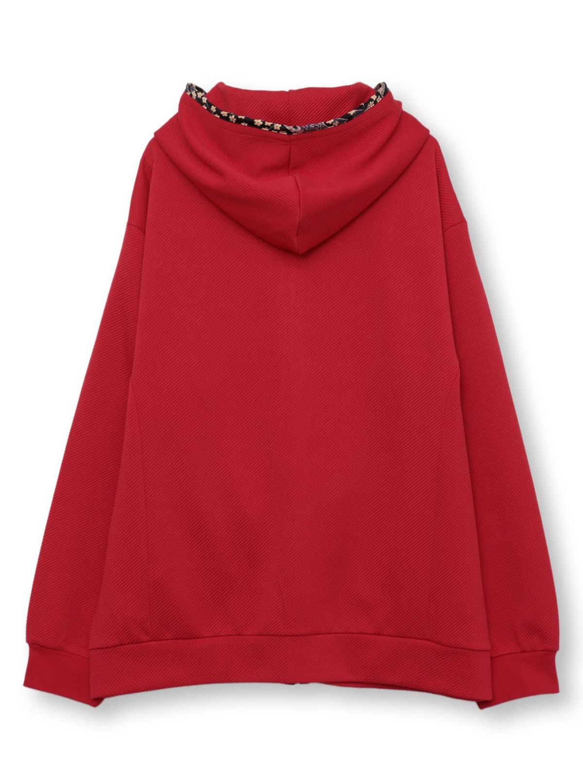 【雅結】桜刺繍ふくれジャガード素材 和生地遣いZIPパーカー