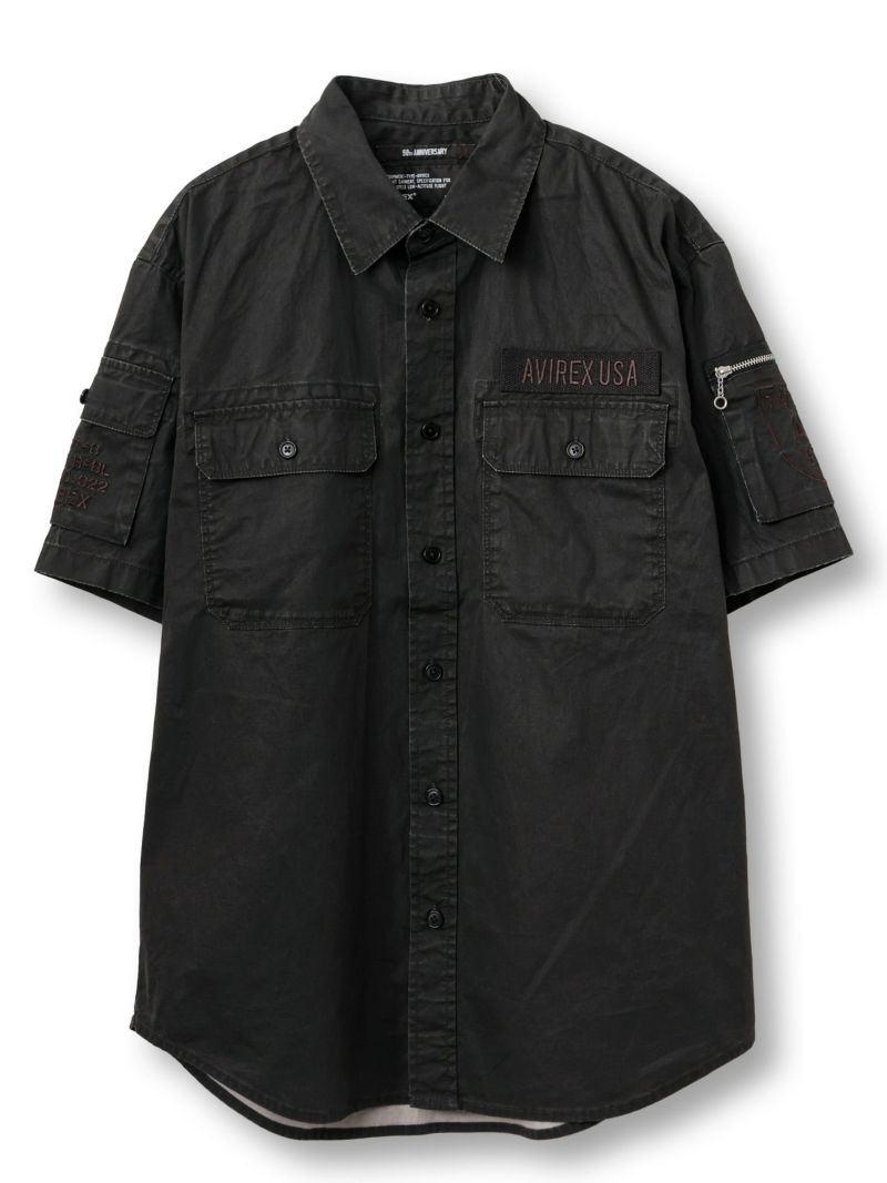 【AVIREX】PIGMENT FATIGUE SHIRT＜50th Anniversary＞