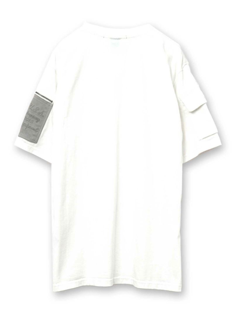 【AVIREX】LEATHER PATCHED FATIGUE T-SHIRT＜50th Anniversary＞