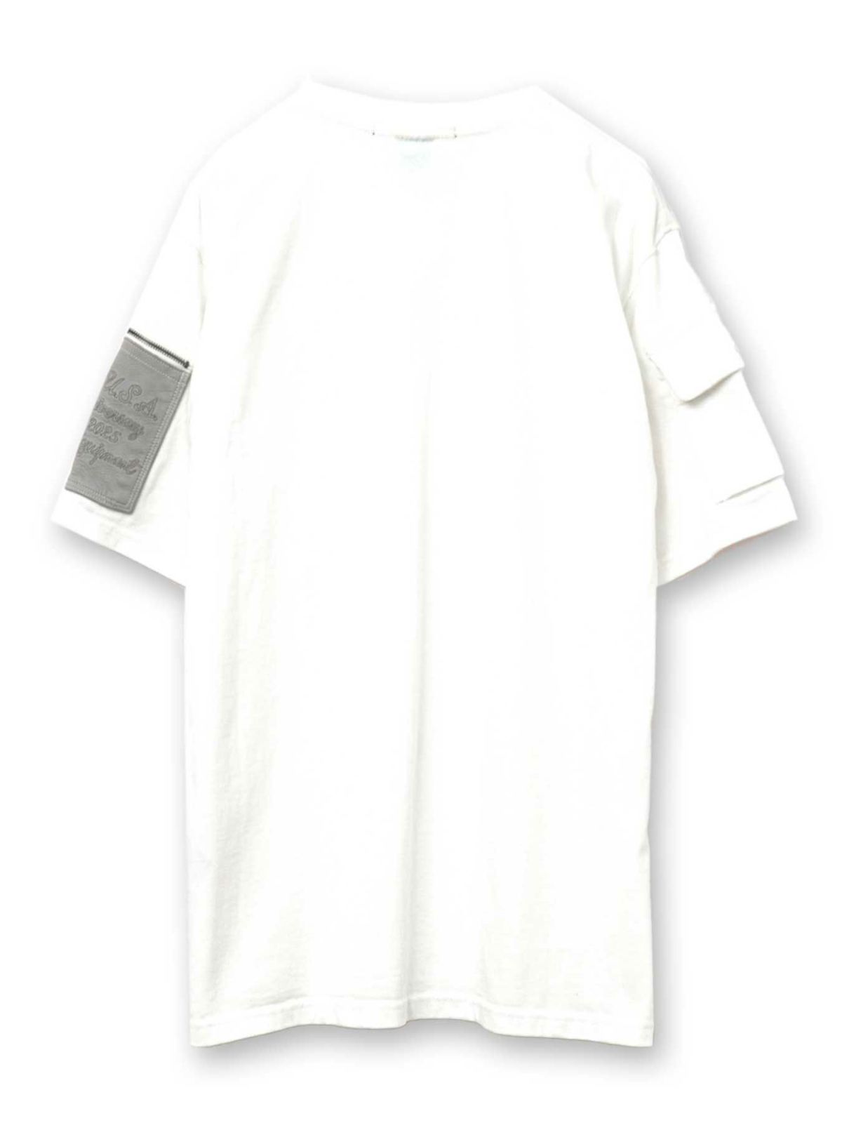 【AVIREX】LEATHER PATCHED FATIGUE T-SHIRT＜50th Anniversary＞