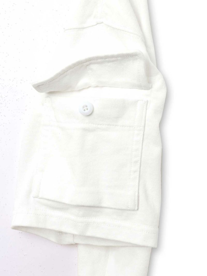 【AVIREX】LEATHER PATCHED FATIGUE T-SHIRT＜50th Anniversary＞