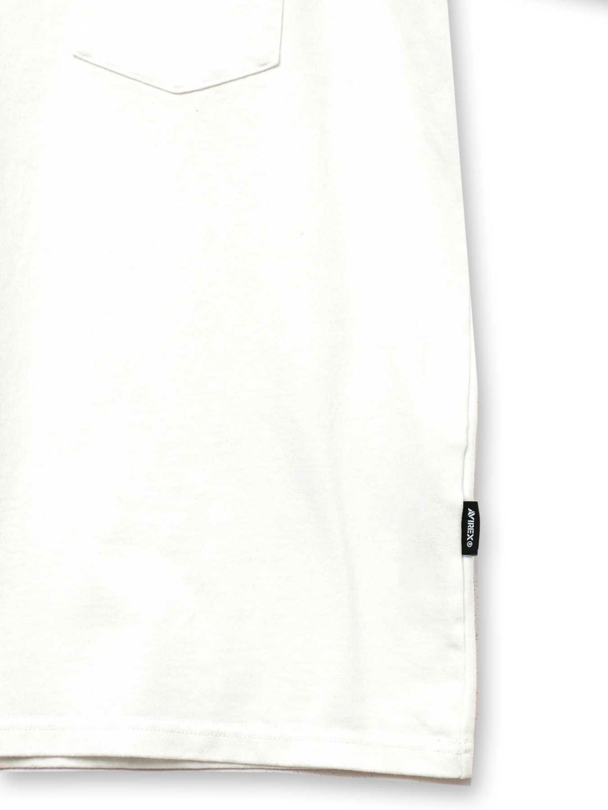 【AVIREX】LEATHER PATCHED FATIGUE T-SHIRT＜50th Anniversary＞