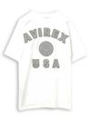 【AVIREX】LEATHER PATCHED VARSITY T-SHIRT＜50th Anniversary＞