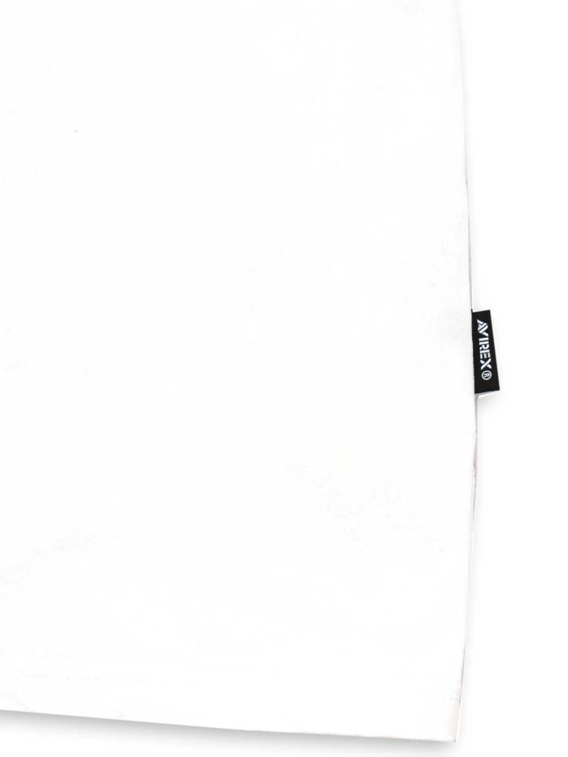 【AVIREX】LEATHER PATCHED VARSITY T-SHIRT＜50th Anniversary＞