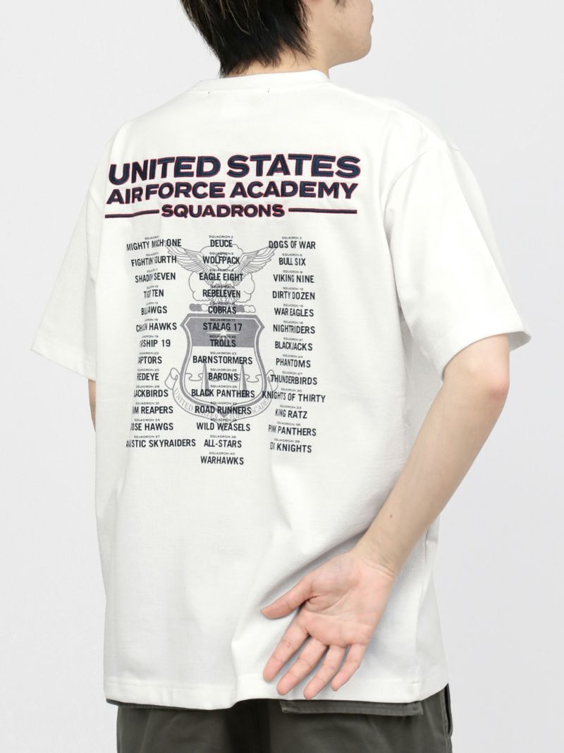 【AVIREX】USAFA SQUADRONS EMBROIDERY T-SHIRT【AVIREX】USAFA SQUADRONS EMBROIDERY T-SHIRT