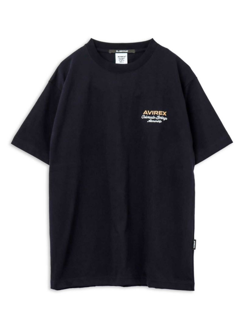 【AVIREX】USAFA SQUADRONS EMBROIDERY T-SHIRT