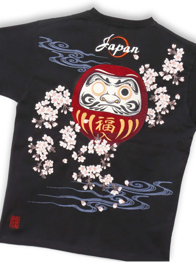 【絡繰魂】“達磨JAPAN”刺繍入りTシャツ