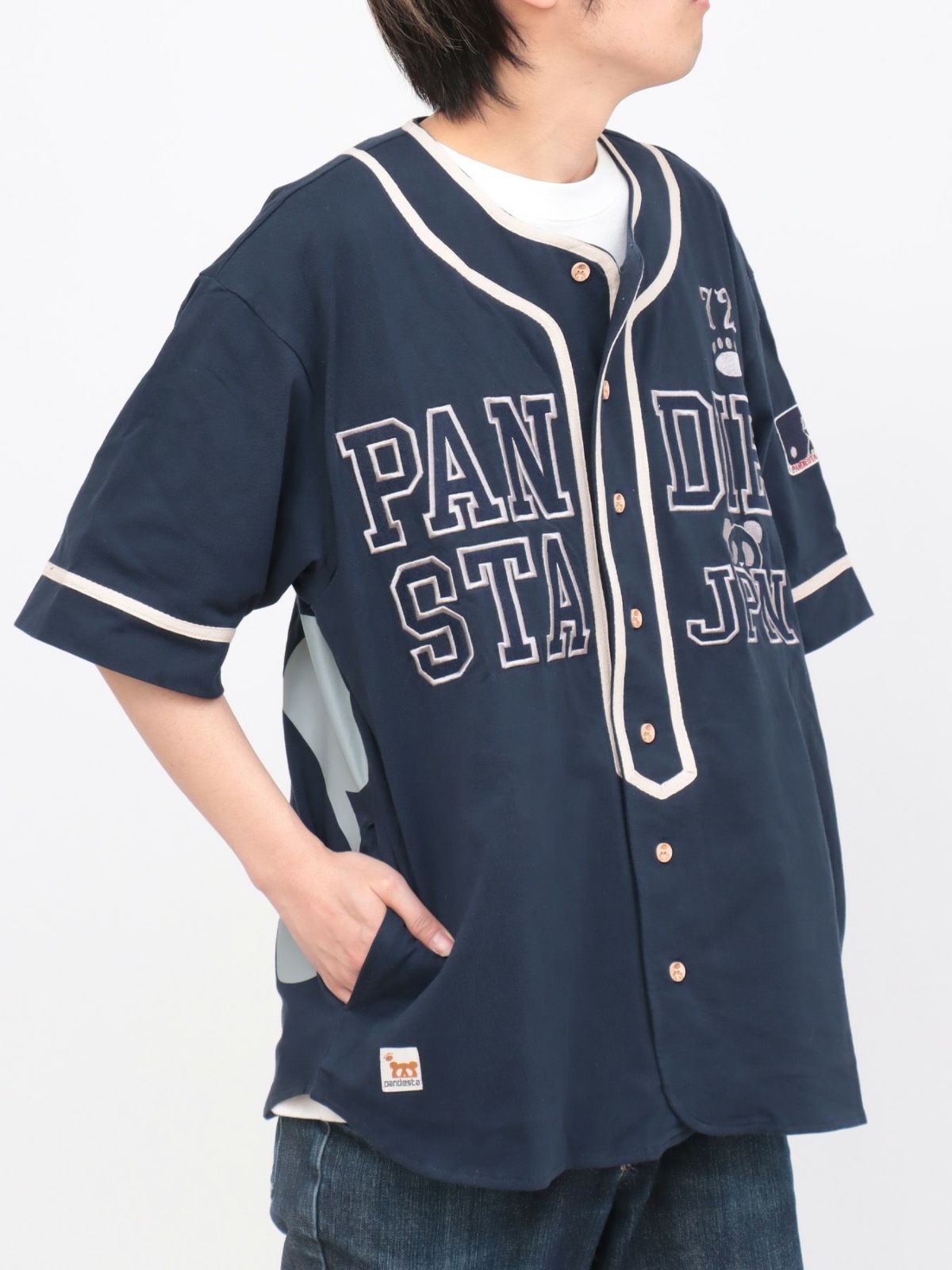 【PANDIESTA JAPAN】“PDJファイターズ”ベースボールシャツ