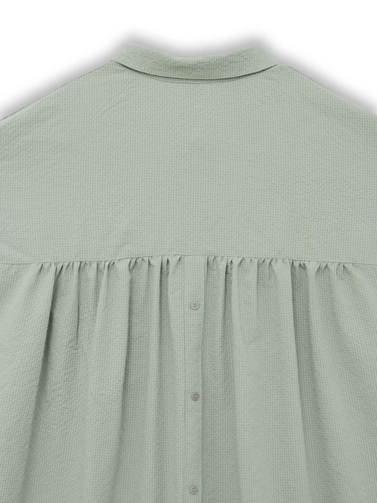 【雅結】菊刺繍サッカー素材ドルマンシャツ