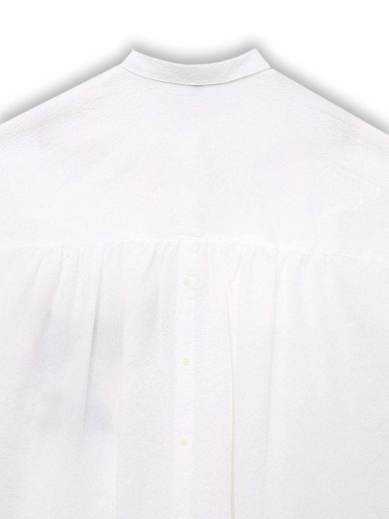 【雅結】菊刺繍サッカー素材ドルマンシャツ