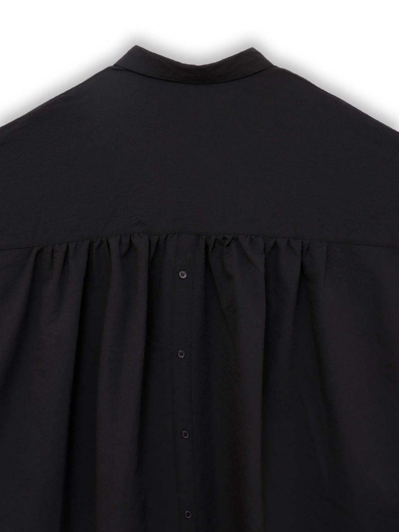 【雅結】菊刺繍サッカー素材ドルマンシャツ