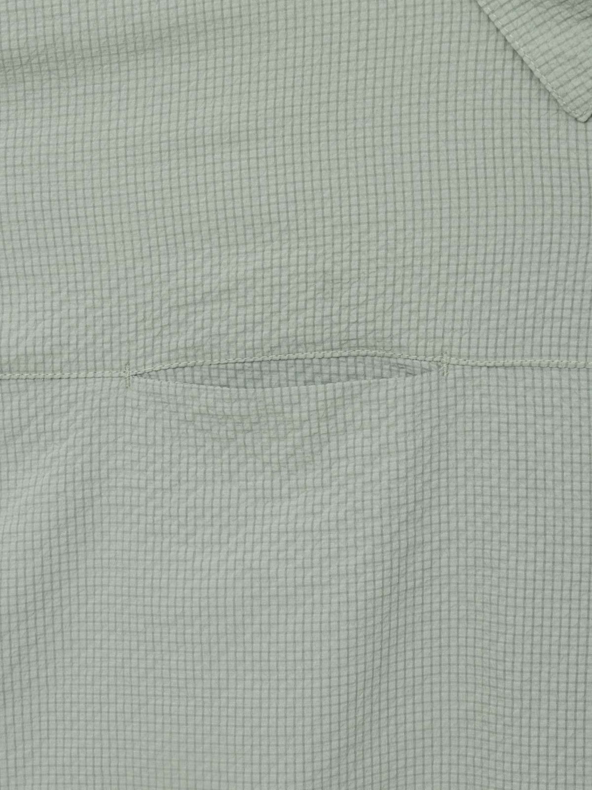 【雅結】菊刺繍サッカー素材ドルマンシャツ