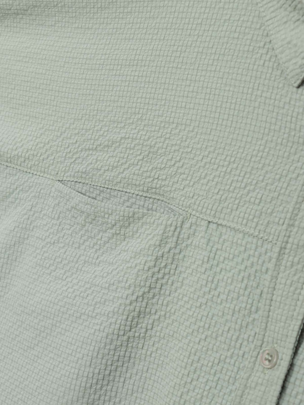 【雅結】菊刺繍サッカー素材ドルマンシャツ