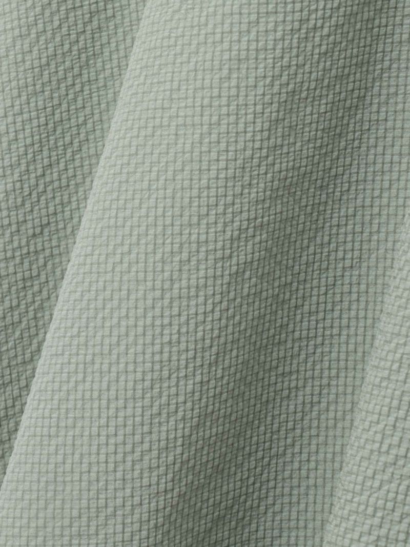 【雅結】菊刺繍サッカー素材ドルマンシャツ