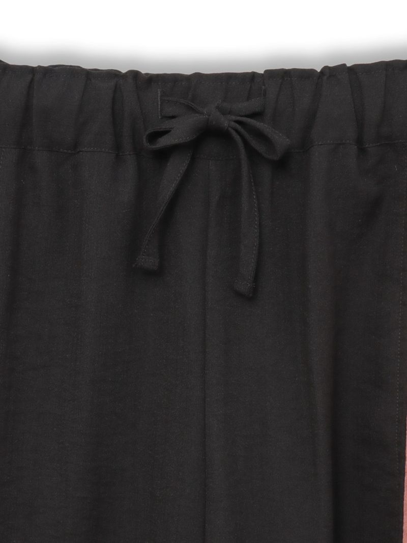 【雅結】“桜藤紅葉”総刺繍ワイドカーゴパンツ