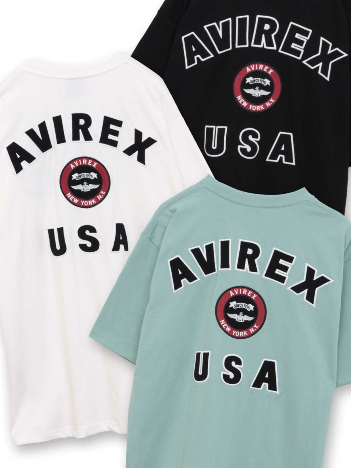 【AVIREX】VARSITY LOGO T-SHIRT