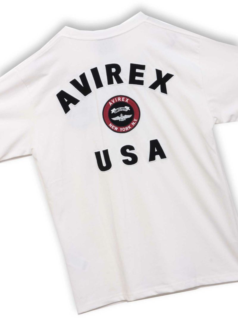 【AVIREX】VARSITY LOGO T-SHIRT
