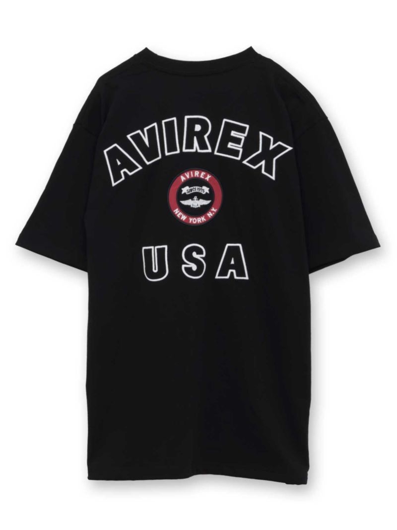 【AVIREX】VARSITY LOGO T-SHIRT