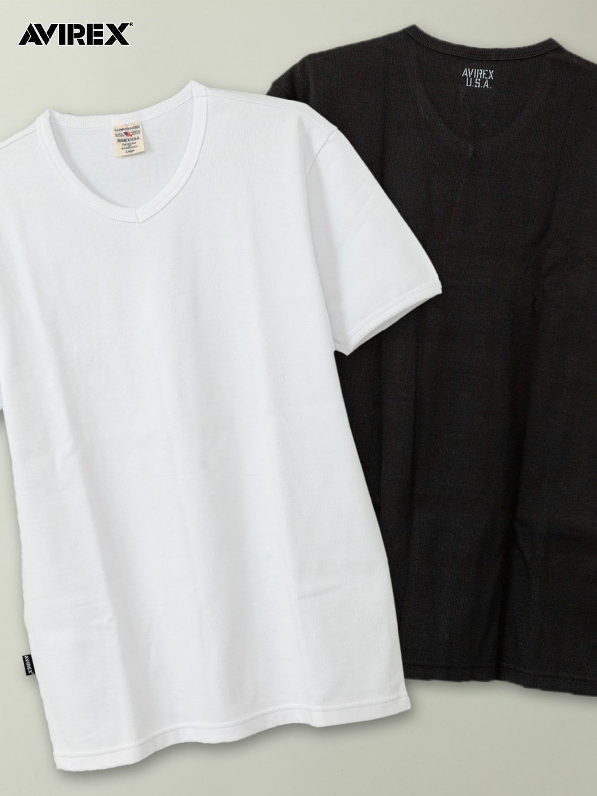 【AVIREX】DAILY V-NECK T-SHIRT