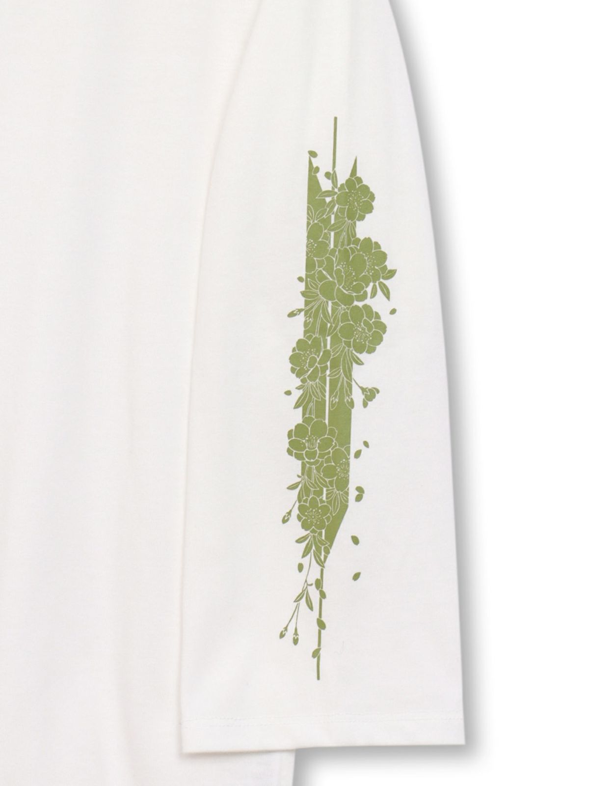 【雅結】矢絣と桜刺繍フードベスト×7分袖Tシャツ アンサンブル