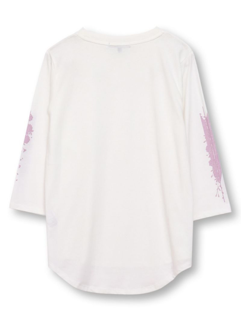 【雅結】矢絣と桜刺繍フードベスト×7分袖Tシャツ アンサンブル