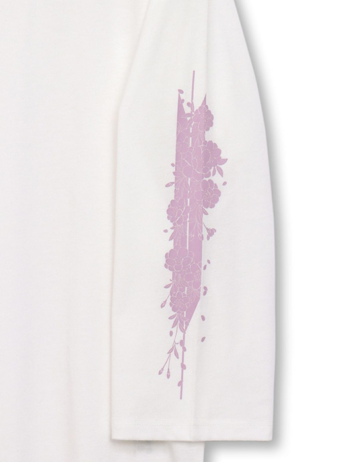 【雅結】矢絣と桜刺繍フードベスト×7分袖Tシャツ アンサンブル