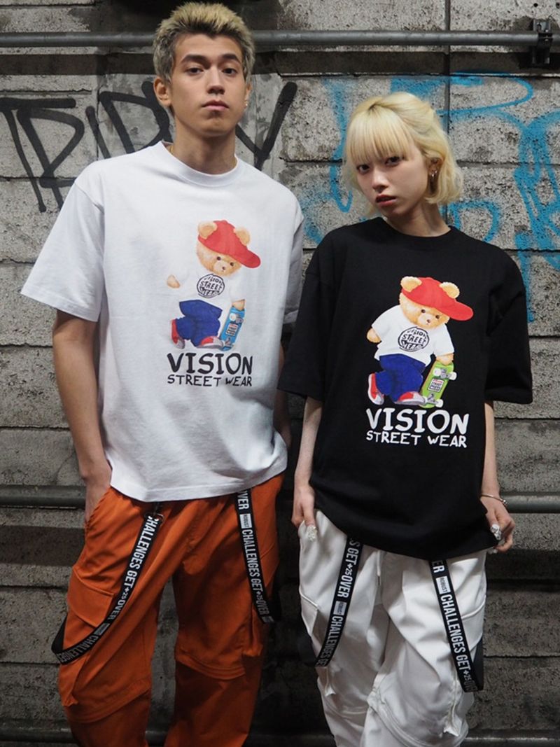 【VISION STREET WEAR】“Bear Skate”プリントTシャツ〔別注〕