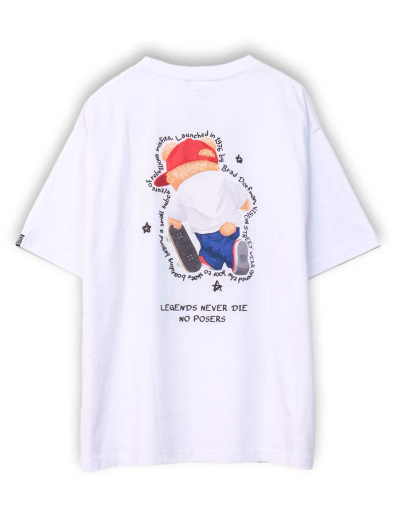 【VISION STREET WEAR】“Bear Skate”プリントTシャツ〔別注〕