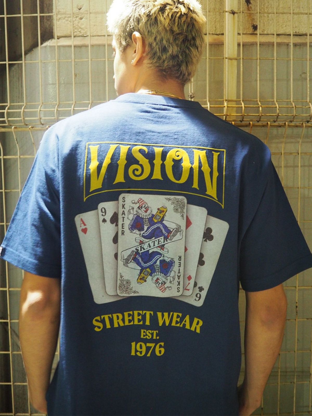 【VISION STREET WEAR】“Joker Skate”プリントTシャツ〔別注〕