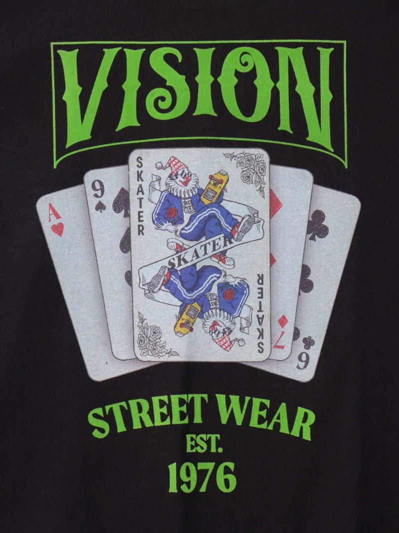 【VISION STREET WEAR】“Joker Skate”プリントTシャツ〔別注〕